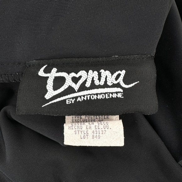 Black Velvet Made in USA Vintage Donna Short Sleeve Maxi Dress - Picture 5 of 7